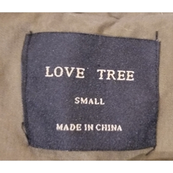 Love Tree Army Green Cotton Utility Vest - Picture 7 of 8